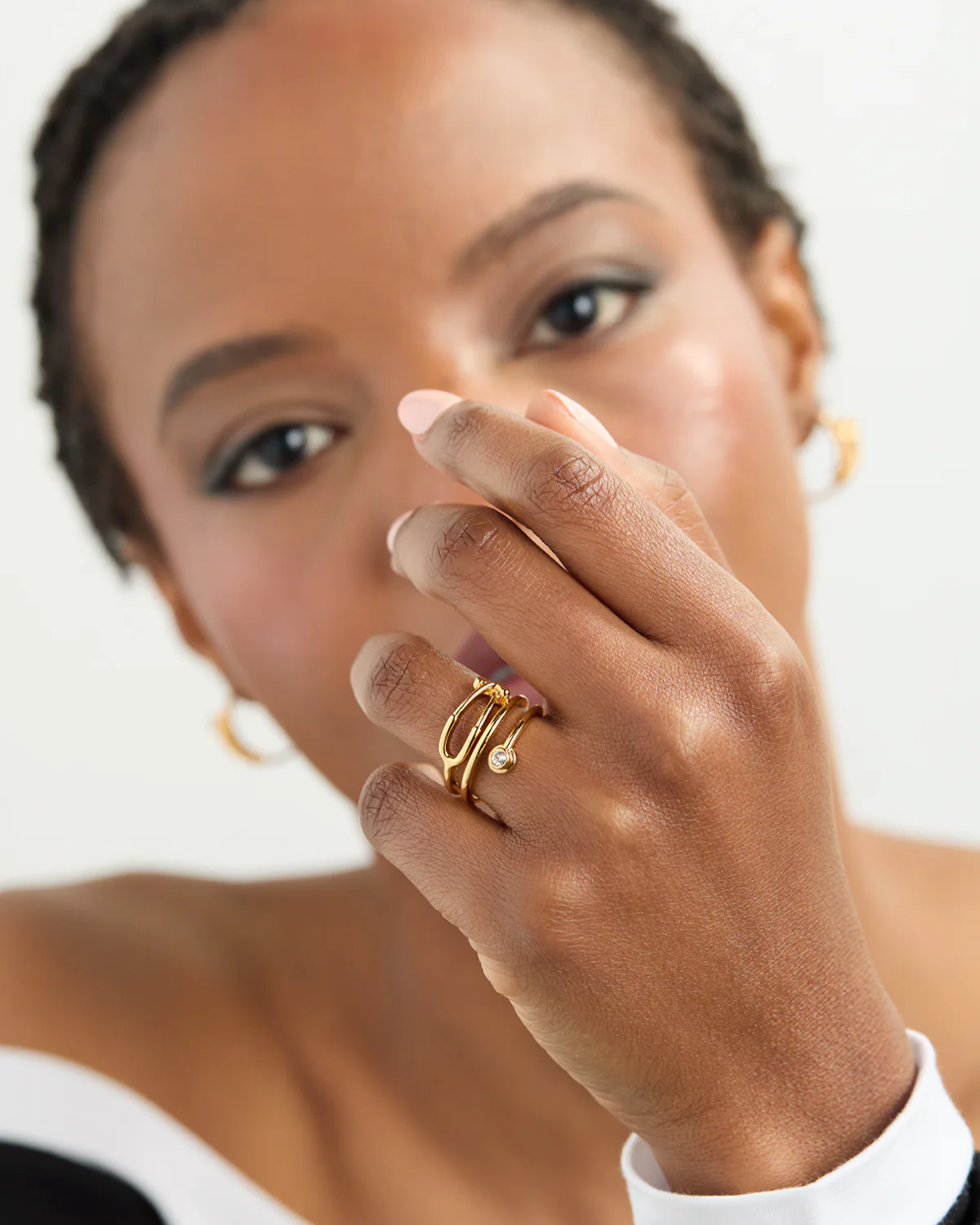 Bold Stethoscope Diamond Ring - Image 3
