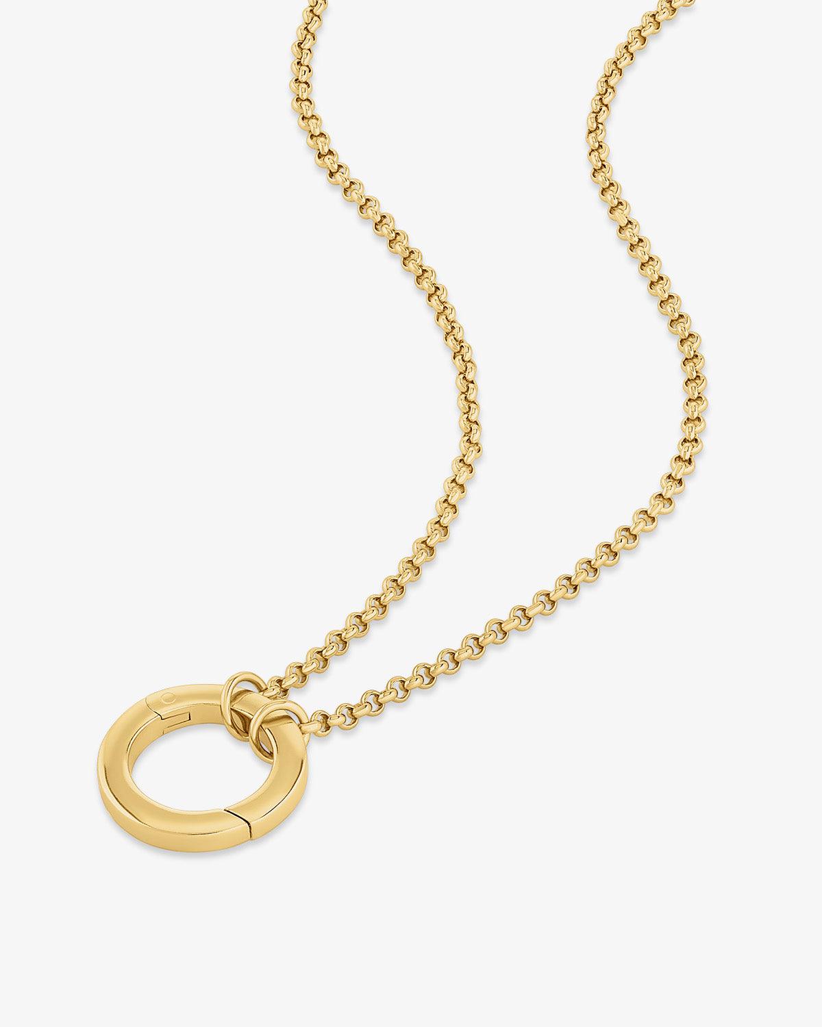 Long Rolo Chain w/ Large Charm Holder - Image 5