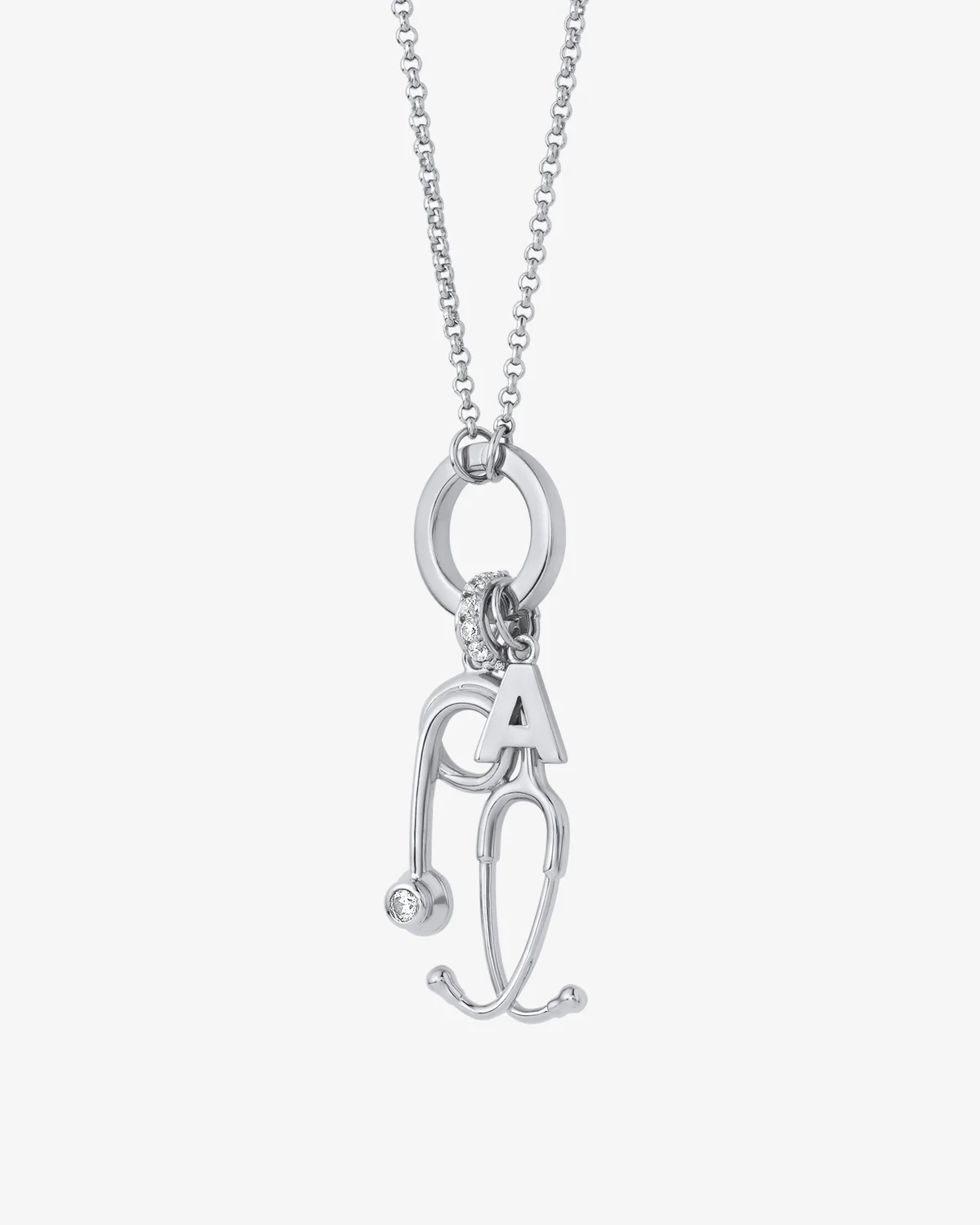 Long Rolo Chain w/ Large Charm Holder - Image 3