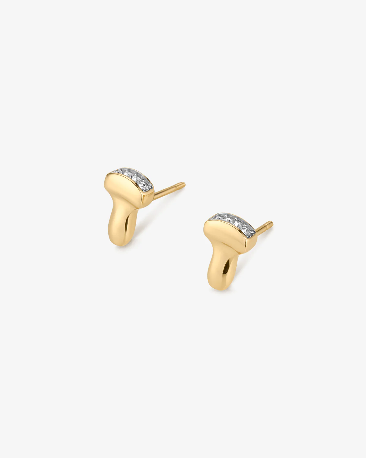 Ultrasound Probe Pavé Stud Earrings